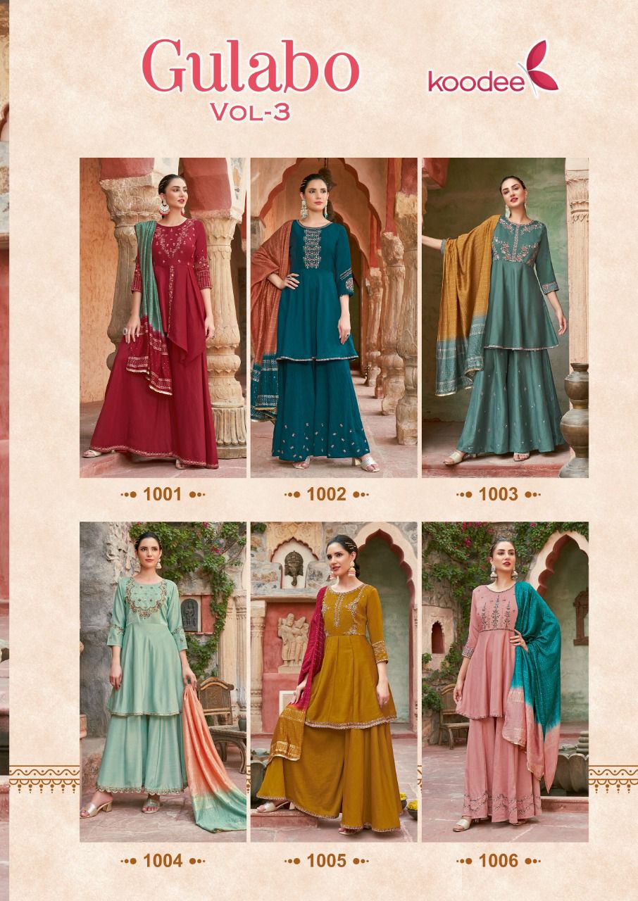 Koodee Gulabo 3 Wedding Wear Wholesale Ready Made Suit Catalog
